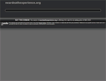 Tablet Screenshot of neardeathexperience.org